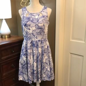 Fit and flare sleeveless dress